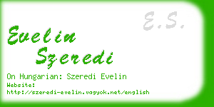 evelin szeredi business card